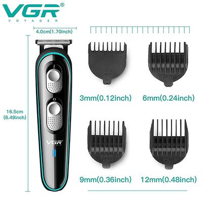 VGR V055 Body Groomer 120 min Runtime 4 Length Settings Black 1s 1's - Hair Removal Accessories
