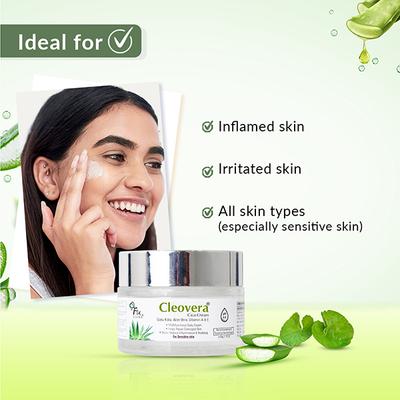 Fixderma Cleovera Cica Cream For Face with Gotu Kola, Aloevera, Vitamin A and E 50 gm - Face Moisturizers