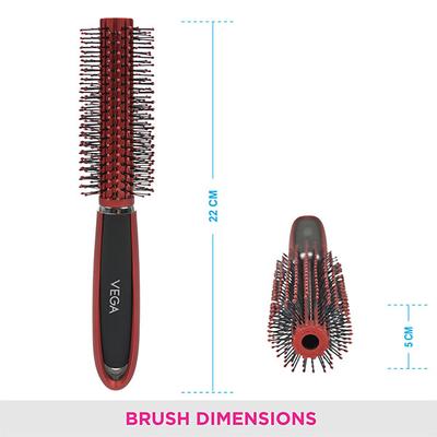 Vega Round Brush (E9 - RB) 98 gm - Hair Brushes