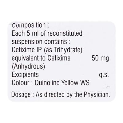 C TAX O Dry Syrup 50ml - Bacterial Infections-Cep