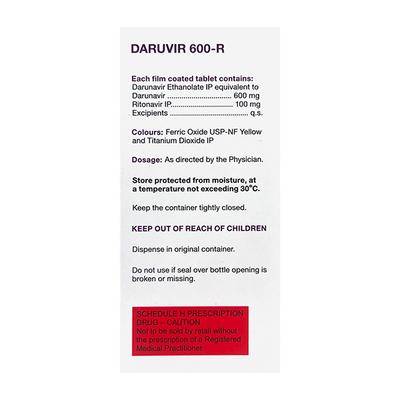 DARUVIR 600 R Tablet 60's - Viral infections-Ant