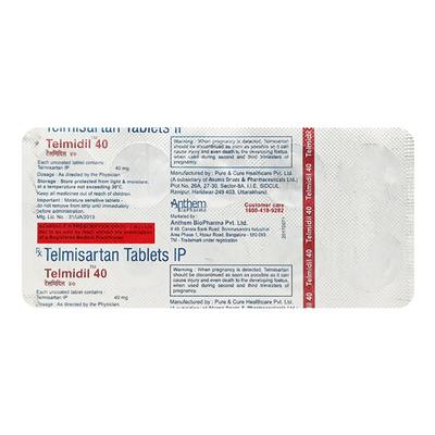 Telmidil 40mg Tablet 10'S - Hypertension-Ang