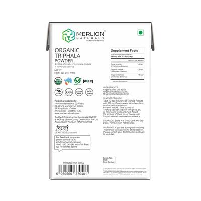 Merlion Naturals Organic Triphala Powder 227 gm - Face Packs