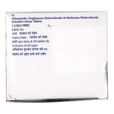 AMARYL MP 1mg Tablet 20's - Diabetes-Ant