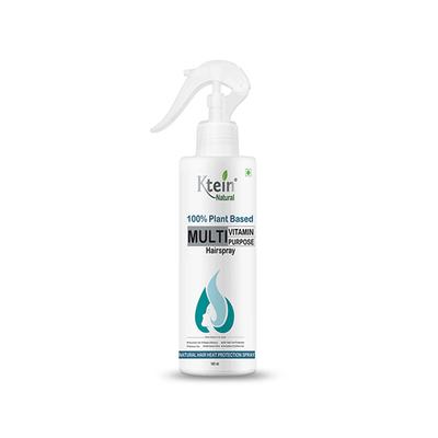 Ktein Natural 100% Plant Based Multi Vitamin Purpose with Deep Nourishment Hairspray for Hair Heat Protection Frizz Free Hair 160 ml - Hair Sprays & Mists