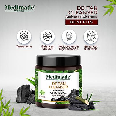 Medimade Activated Charcoal De 100 gm - Face Scrubs