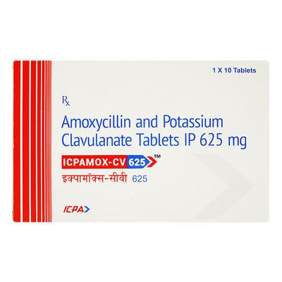 ICPAMOX CV 625 Tablet 10's - Bacterial Infections-Pen