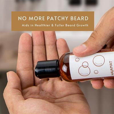 Hajamat Beard & Face Wash With Argan & Tea Tree, Intense Oud Fragrance 100 ml - Beard Wash