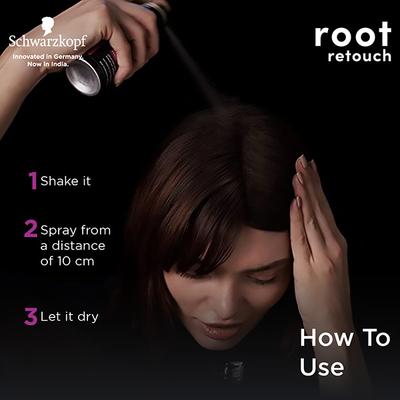Schwarzkopf Root Retouch Temporary Dark Blonde Root Cover Spray For Instant Grey Coverage 120 ml - Hair Sprays & Mists