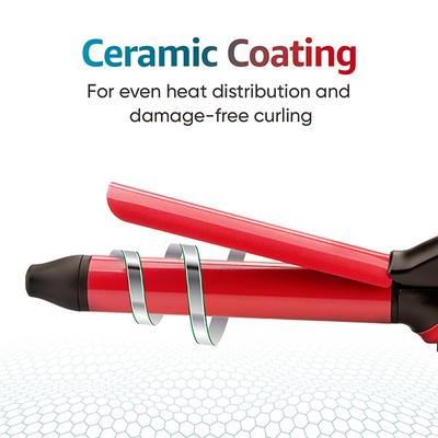 Vega Smart Curl Hair Curler for Women with 25 mm Barrel, Digital Display, (VHCH-06) 397 gm - Rollers & Curlers