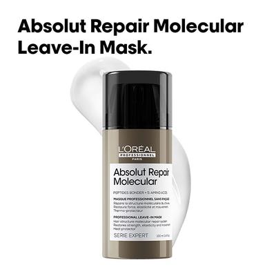 L'Oreal Professionnel Absolut Repair Molecular Deep Repairing Leave-In Cream for Damaged Hair 100 ml - Hair Creams