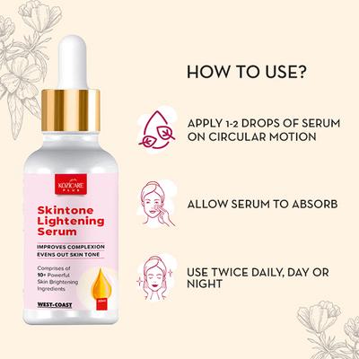 Kozicare Skin Lightening Serum Enriched With Kojic Acid, Arbutin & Glutathione 30 ml - Face Serum
