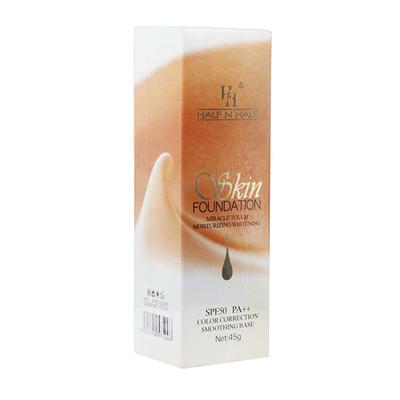 Half N Half Skin Foundation Miracle Touch Moisturizing Whitening, SPF 50 PA++ Natural Beige 45gm - Foundation