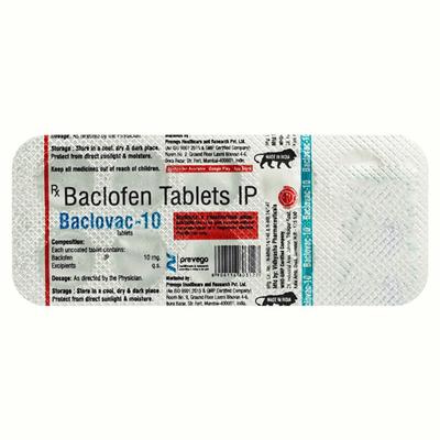 BACLOVAC 10 Tablet 10's - Muscle Cramps/Spasticity-Mus