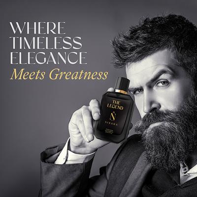 Nisara The Legend Perfume Long-Lasting Fragrance Aromatic Woody Amber Eau De Parfum 50 ml - Men Perfumes (Edt/Edp)