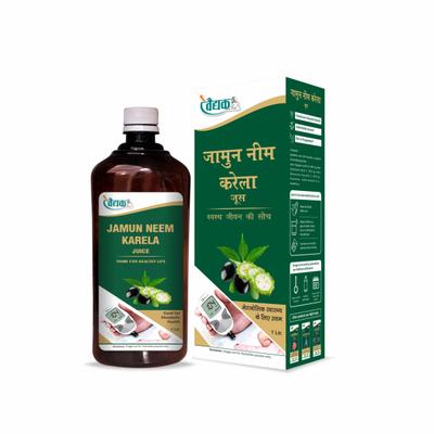 Swadeshi Jamun Neem Karela Juice 1000 ml - Ayurvedic Juices