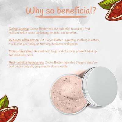Nutriment Cocobutter Scrub All Skin Type 250 gm - Scrubs & Exfoliants