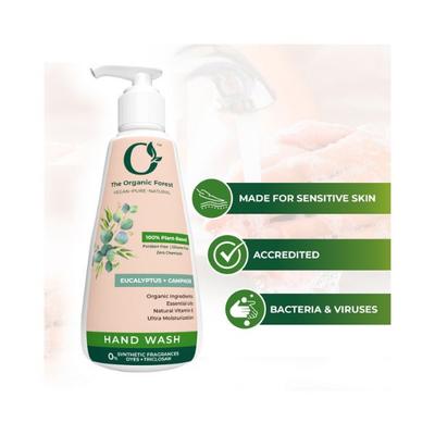 The Organic Forest Chemical Free Eucalyptus and Camphor Hand Wash 150 ml - Hand Wash & Soaps