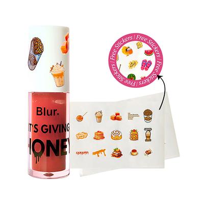 Blur India, It's Giving Honey Lip Oil, Juicy Lip Oil, Caramel (Warm Brown) 5 ml - Lip Glosses