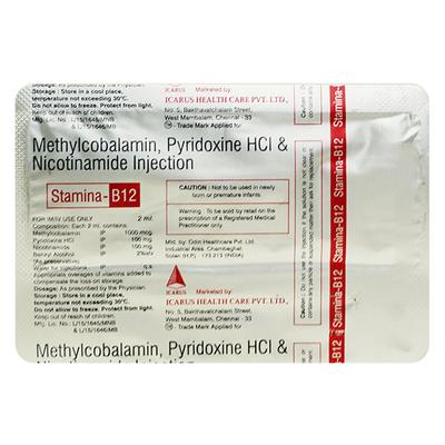 STAMINA B12 Injection 2ml - Supplements-Vam