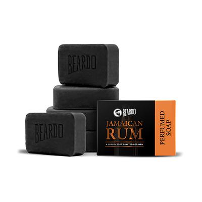 Beardo Jamaican Rum Perfumed Soap A Luxury Soap Vrafted for Men 75gm each 5's - Soaps