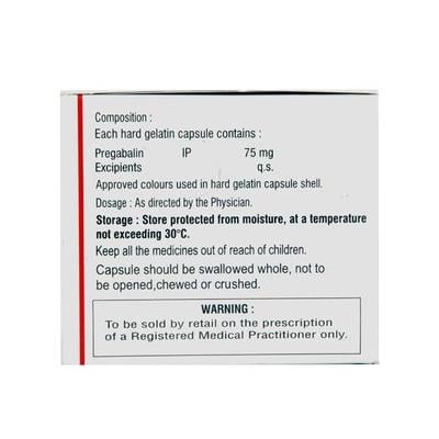 Revlin 75mg Capsule 10'S - Neuropathic Pain-Dru