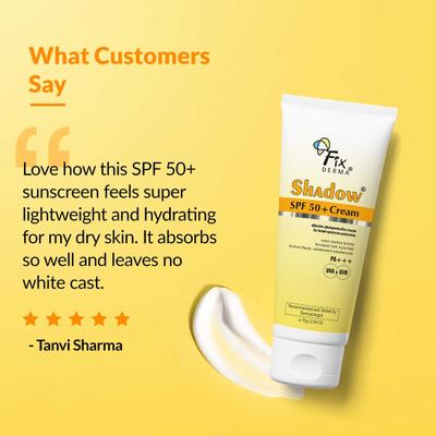 Fixderma Shadow SPF 50+ Sunscreen Cream 75 gm - Face Sunscreen