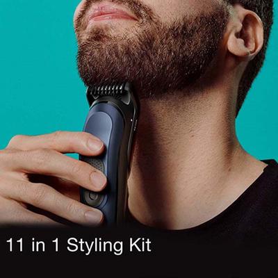Braun MGK7450 11-in-1 Style Kit for Men from Gillette, All-in-One Tool 9 Attachments, Waterproof 595 gm - Grooming Kits
