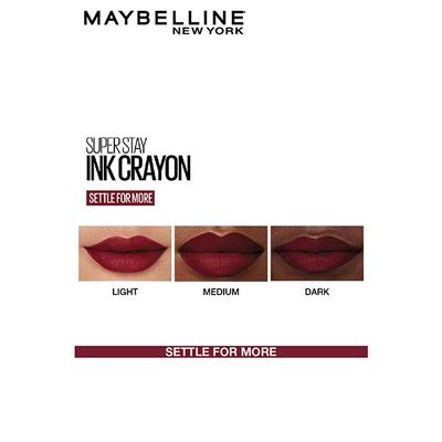 Maybelline New York Super Stay Crayon Lipstick, 65 Settle for More 1.2 gm - Lipsticks