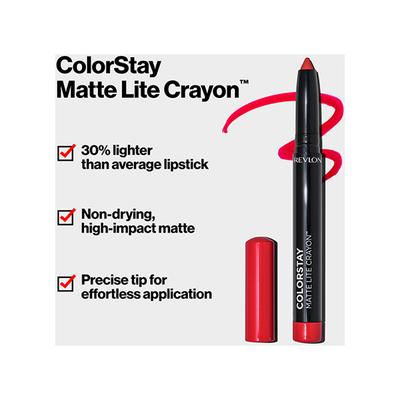 Revlon Colorstay Matte Lite Crayon Air Kiss 1.4 gm - Lip Crayons