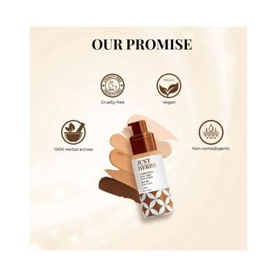 Just Herbs Hyndrating Skin Tint Bb Cream Foundation For Pores, Blemish & Skin Tone, Sand 40 ml - Foundation