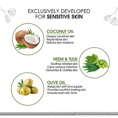 Ayouthveda Delicate Skin Pure Castile Soap 110 gm - Hand Wash & Soaps