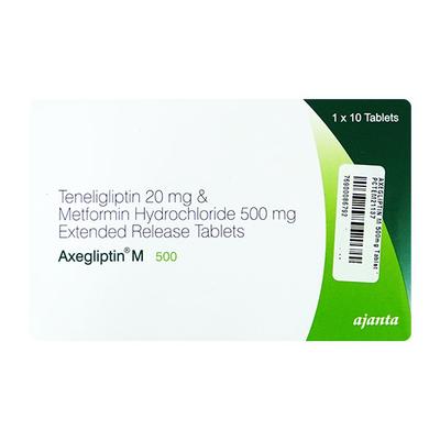 AXEGLIPTIN M 500mg Tablet 10's - Diabetes-Ant