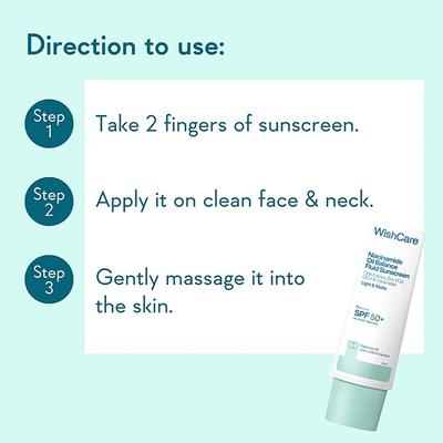 Wishcare Niacinamide Oil Balance Sunscreen SPF 50 PA++++ Light and Matte Sunscreen for Oily Skin 50 gm - Face Sunscreen