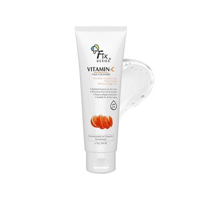 Fixderma Vitamin C Face Cleanser Dull Skin, for Women & Men, Evens Skin Tone Face Wash (75 g) - Face Wash & Cleansers