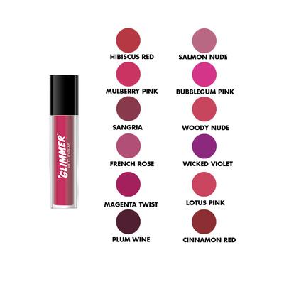 GLIMMER MATTE LIP COLOUR MULBERRY PINK 2 ml - Lipsticks