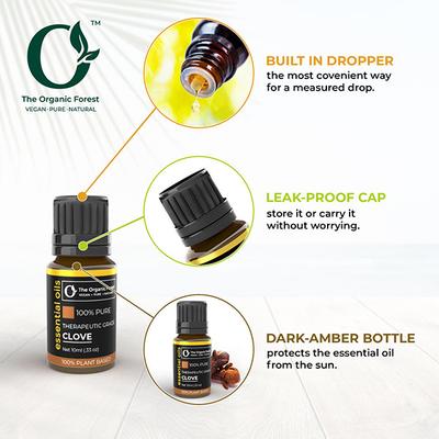 Organic Forest 100% VEGAN Clove Essential Oil 10 ml - Essential Oils
