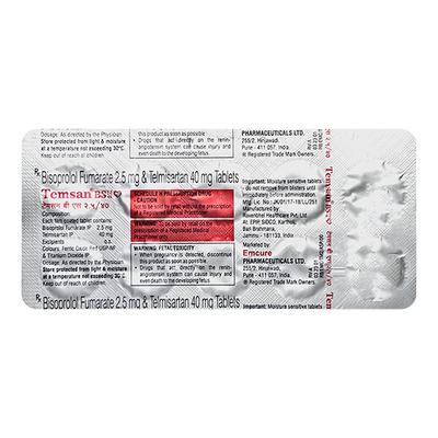 TEMSAN BS 2.5/40 Tablet 10's - Hypertension-Ana