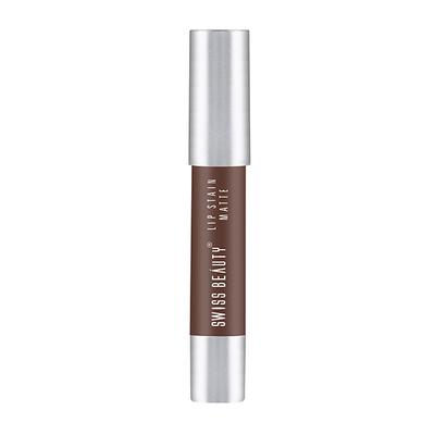 Swiss Beauty Lip Stain Matte Lipstick - (Espresso) 3.4 gm - Lipsticks