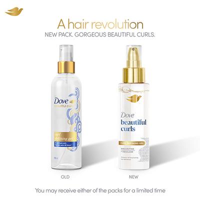 Dove Beautiful Curls Defining Gel 100, Sulphate Free, No Parabens & Dyes 100ml - Shower Gels & Body Wash