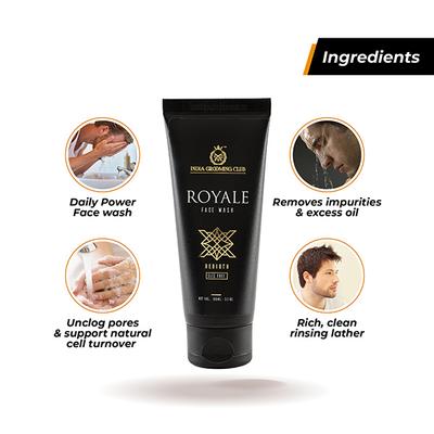 India Grooming Club Royale Hydrating & Acne Control Face Wash 100 ml - Shower Gels & Body Wash