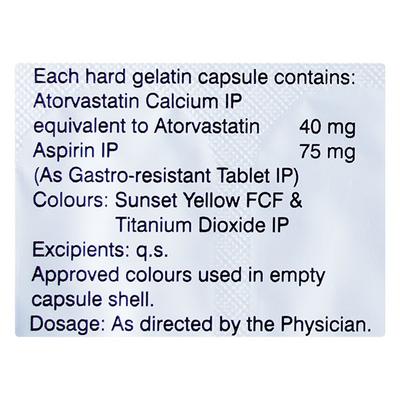 ECOSPRIN AV 75/40 Capsule 10's - High Cholesterol-Dys