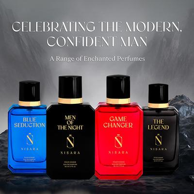 Nisara The Legend Perfume Long-Lasting Fragrance Aromatic Woody Amber Eau De Parfum 50 ml - Men Perfumes (Edt/Edp)