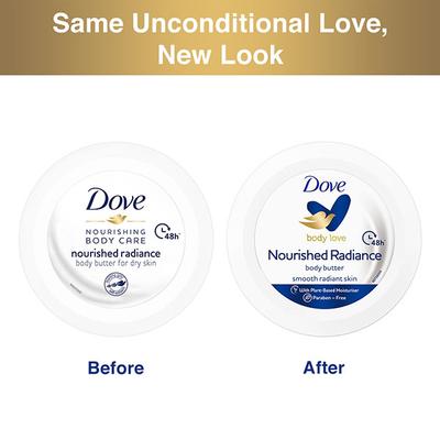 Dove Body Love Nourished Radiance Body Butter Paraben Free 235 gm - Body Butter