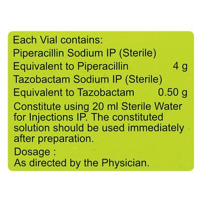 Tazofast 4.5gm Injection 1's - Bacterial Infections-Pen