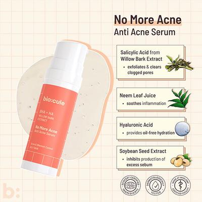 Biocule No More Acne Anti Acne Serum 30ml - Toners