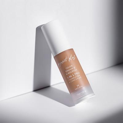 Pigment Play 3-In-1 Foundation & Concealer- Cover + Enhance + Nourish - 03 Natural 30 ml - Foundation