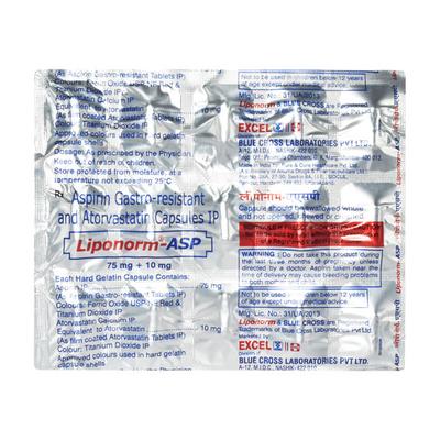 LIPONORM ASP Capsule 15's - High Cholesterol-Dys