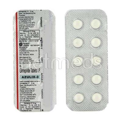 Azulix 3mg Tablet 10'S - Diabetes-Ant