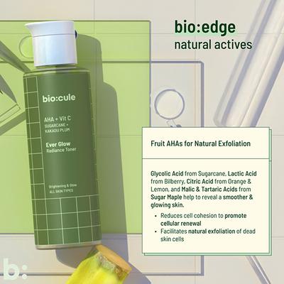 Biocule Ever Glow Radiance Toner For Brightening & Glow, With Vitamin C & Aha 30 ml - Toners